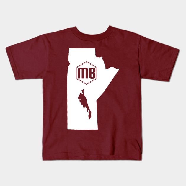 Manitoba Homer (White) Kids T-Shirt by caknuck